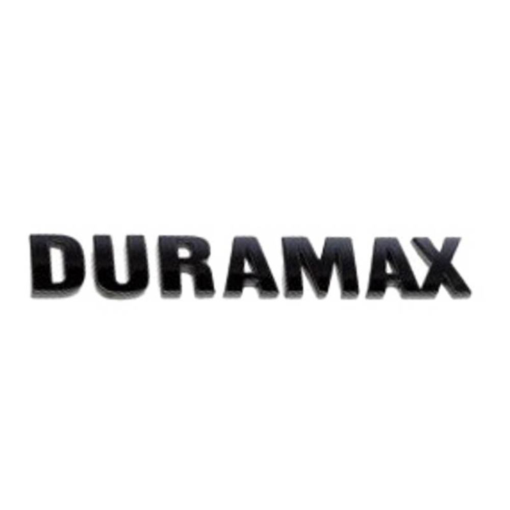 Black GM Chevrolet DURAMAX Badging Emblem Decal